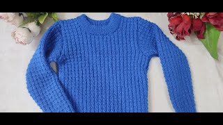 knitting Baby Full Sweater # 5 to 6 yrs Old # Part-1 : Step by Step (Hindi) Jasbir Creations.