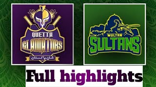 Quetta gladiators vs Multan sultan highlights | PSL match 3 full highlights