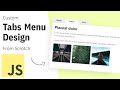 Build A Tab Menu with Javascript | Quick Tutorial