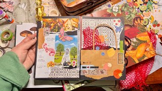 making trash pretty in my junk journal | journal spread no. 15