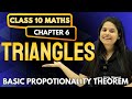 Triangles | Basic Propotionality Theoram (BPT) | Chapter 6 | 