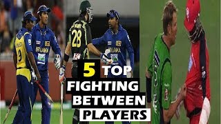 Fighting Between Cricket Players | Physical Fights Between Cricket Players | TOP 5 Fights In Cricket