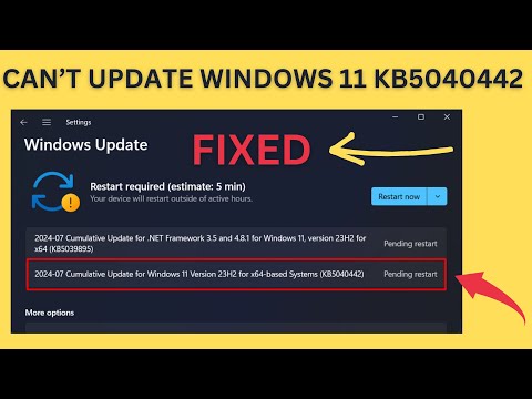 Исправление: невозможно выполнить обновление до Windows 11 2024 г., новое обновление KB5040442 23H2/22H2.