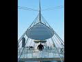 Pedestrian bridge at qetaifan island lusail | Qatar  #bridge #cable #shorts #qatar