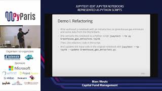 PyParis 2018 - Jupytext: Edit Jupyter notebooks represented as Python scripts