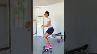 Core and Thighs exercise with the Mini Stepper.