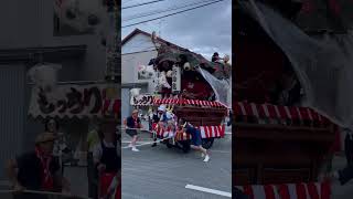 二俣諏訪神社祭典2023  日曜日　笹丘　笹若連　引き廻し