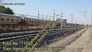 11039 Kolhapur Gondia Maharashtra Express With WAP 4 | #indianrailways #ytviral #maharashtraexpress