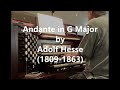 Andante in G Major by Adolf Hesse (1809-1863)