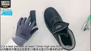 Upper sole bond strength Safety Jogger