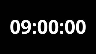 9 Hour Timer 4K⏱️ | 540 Minute Countdown (No Music, Black Screen)