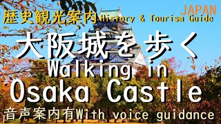 【歴史観光旅案内】大阪城を歩く！[Japan historical sightseeing trip] Walk through Osaka Castle