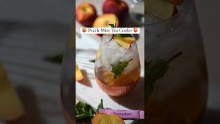 PCOS Friendly Mocktail: Peach Mint Tea Cooler 🍹#pcos