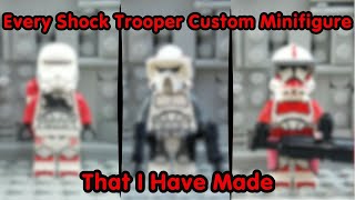 EVERY Lego SHOCK TROOPER Custom Minifigure I HAVE MADE!!!