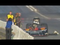 alexis dejoria funny car engine explodes in seattle nhra