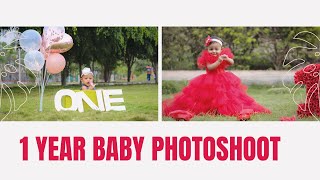 One year baby photoshoot || 1st birthday photoshoot ideas