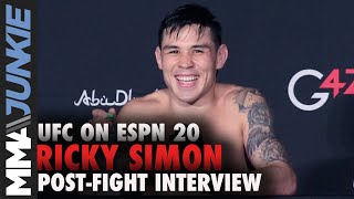 UFC on ESPN 20: Ricky Simon full post-fight interview