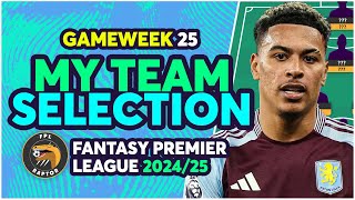 MY FPL GW25 TEAM SELECTION 🚨 | DOUBLE GAMEWEEK 25 PLANS! | Fantasy Premier League Tips 2024/25