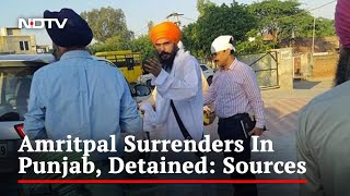 Fugitive Preacher Amritpal Singh Surrenders In Punjab, Detained: Sources