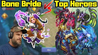 Bone Bride vs Top Heroes | Castle Clash