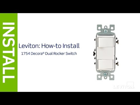 How to Install a Decora Combination Device with Two Single Pole Switches | Leviton