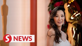 Michelle Yeoh arrives at the Oscars