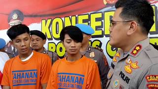 Polres Cirebon Kota Ringkus Komplotan Perampas HP Penjual Roti Bakar