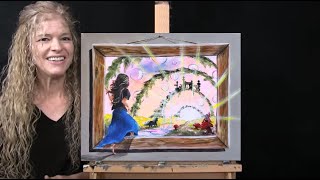 Learn How to Draw and Paint FANTASY ARTWORK with Acrylics - Paint & Sip at Home -Easy Art Tutorial