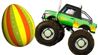 Five Little Babies Driving Monster Trucks | Zool Babies Surprise Eggs | Nursery Rhymes Collection