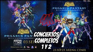 PEGASUS FANTASY 1y2 Conciertos Completos FULLCONCERT Symphonic Exprience  CDMX 4K SAINT SEIYA MEXICO