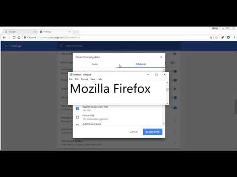Clear browsing data 2018 ( Chrome / Firefox / Opera ) Clear browsing data 2018 ( Chrome / Firefox / Opera )
