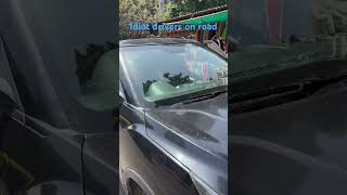 Idiot driver arguing after hitting my parked car from back #xuv300 #micra #ahmedabad #trending #fun