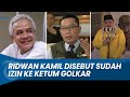 ISU JADI CAWAPRES GANJAR, Ridwan Kamil Disebut Sudah Izin ke Ketum Golkar Airlangga