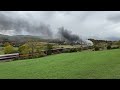 norfolk u0026 western class j no. 611 steam train cuts through fall foliage @ craigsville va 10 15 23