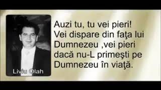 Liviu Olah- Mesaj cutremurător