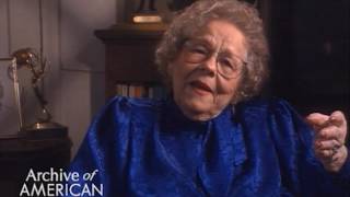 Elma Farnsworth on Philo Farnsworth creating electronic television - EMMYTVLEGENDS.ORG