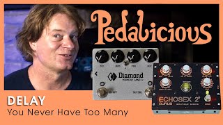 Delays: Gurus Amps Echosex 2 and Diamond Pedals Memory Lane JR