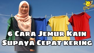 Cara Menjemur Kain Supaya Cepat Kering !