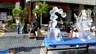 Japanese ice sculptures - 氷の彫刻 - 全国氷彫刻展夏季大会予選会 2012年5月27日