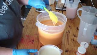 Orange Spice Soap Making