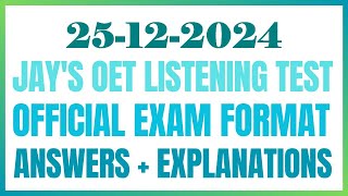 OET READING TEST 25.12.2024 #oet #oetexam #oetnursing #oetlisteningtest