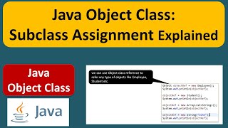 Java Object Class: Subclass Assignment Explained | Java Tutorial