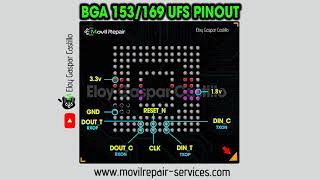 BGA 153/169 UFS Pinout Chip off