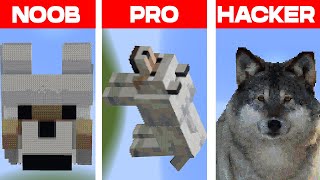 Minecraft NOOB vs PRO vs HACKER Wolf