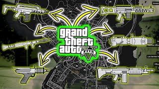 GTA V - All New Secret and Rare Weapon Locations |Up-n Atomizer, Rail Gun \u0026 more|