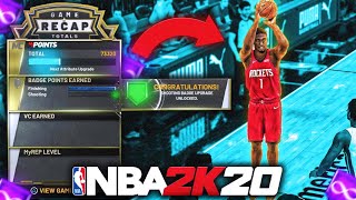 BEST SHOOTING BADGE METHOD FOR ANY BUILD IN NBA 2K20! HOW TO GET YOUR SHOOTING BADGES IN 1 DAY!