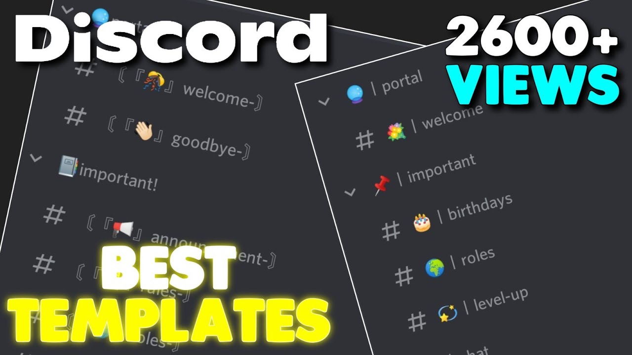 5 BEST TEMPLATES FOR YOUR DISCORD SERVER! - YouTube