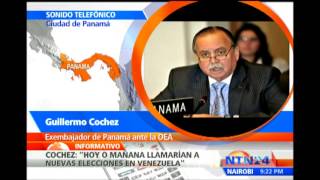 "Chávez habría sido desconectado hace cuatro días de las máquinas" Cochez a NTN24