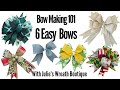 How to Make a Bow | Easy Bows | How to Make Christmas Bows | Christmas Bow Making | DIY Bows