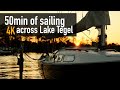 50 minutes of relaxing sailing in 4k across Tegeler See Berlin